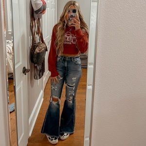 Kancan High Rise Flare Jeans